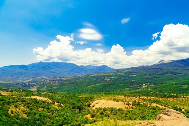 Vista dal Monte Demerdzhi Magnifico paesaggio montano