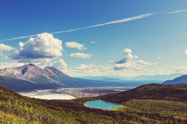 Vista dal picco di Donoho, Alaska