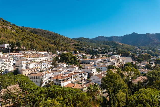 Vista dal punto di vista del comune di Mijas a Malaga Andalusia