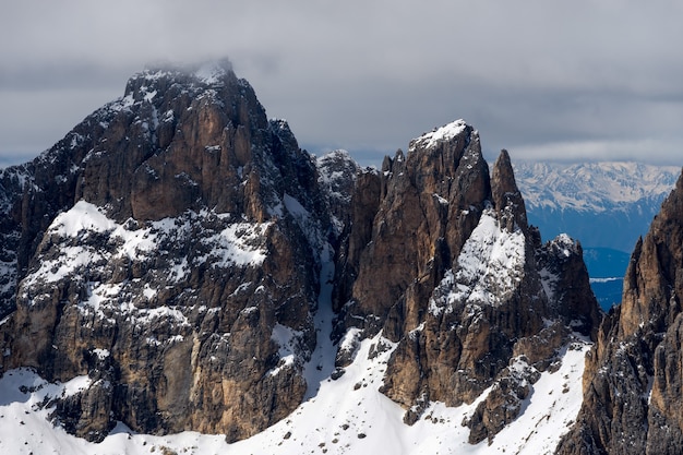 Vista dal Sass Pordoi nell'Alta Val di Fassa