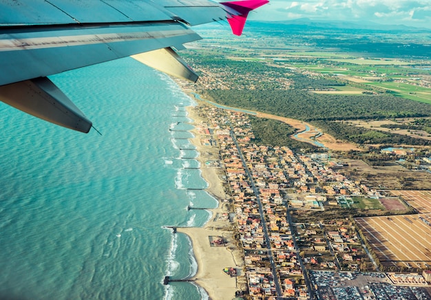 Vista dall'aereo