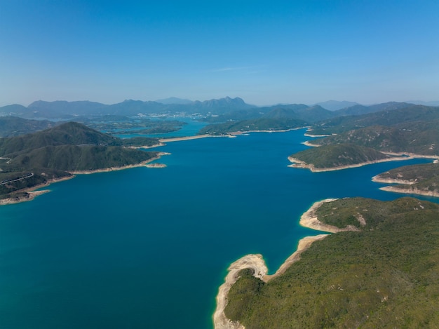 Vista dall'alto del Geo Park di Hong Kong