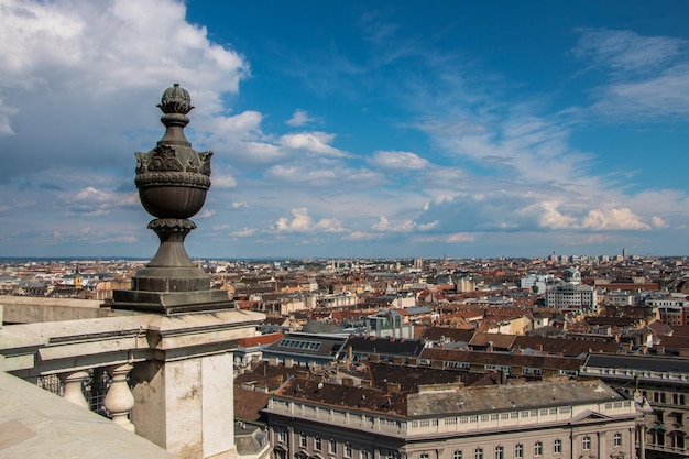 Vista dall'alto della città di Budapest Ungheria