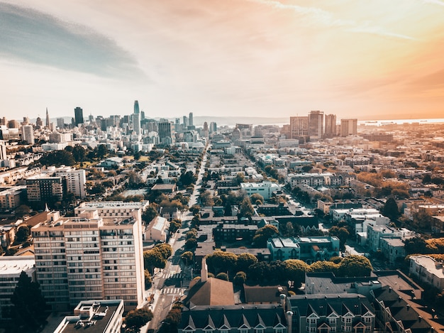 Vista dall&#39;alto della città