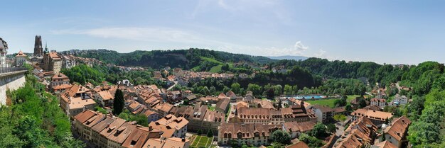 Vista dall'alto della Svizzera Friburgo