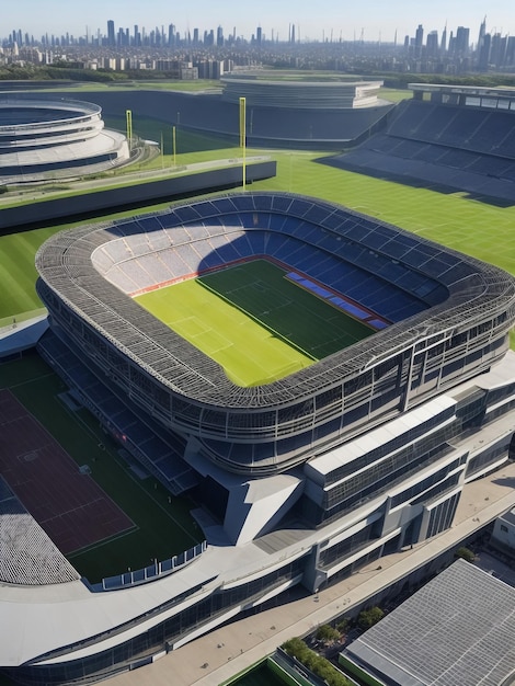 Vista dall'alto dello stadio olimpico