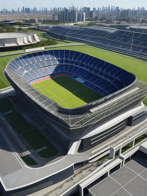 Vista dall'alto dello stadio olimpico