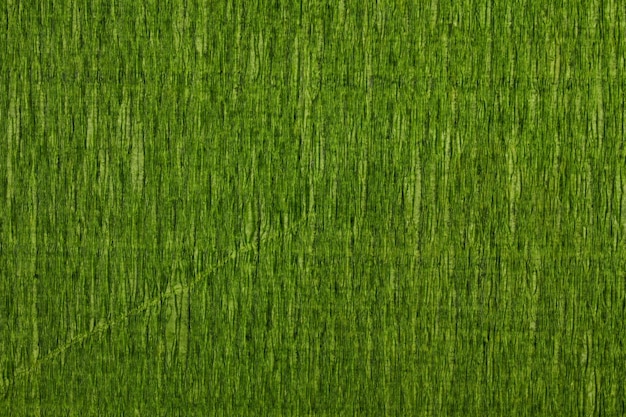 Vista dall'alto dettagliate texture di carta crespa dai toni verdi astratti o sfondo