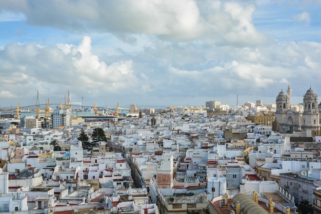 Vista dall'alto di Cadice