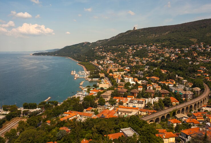 Vista dall&#39;alto di Trieste