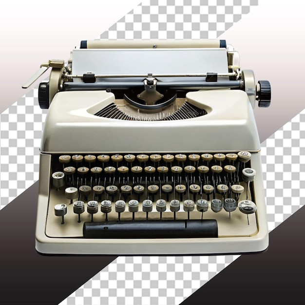 vista dall'alto di una macchina da scrivere retro