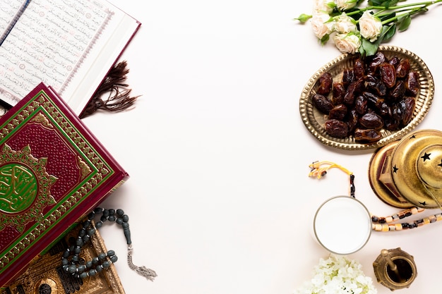 Vista dall&#39;alto elementi islamici del nuovo anno