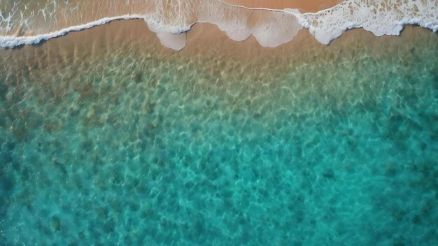 Vista dall'alto sfondo della consistenza dell'acqua oceanica chiara