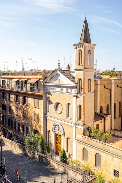 Vista dall'alto sulla strada a roma