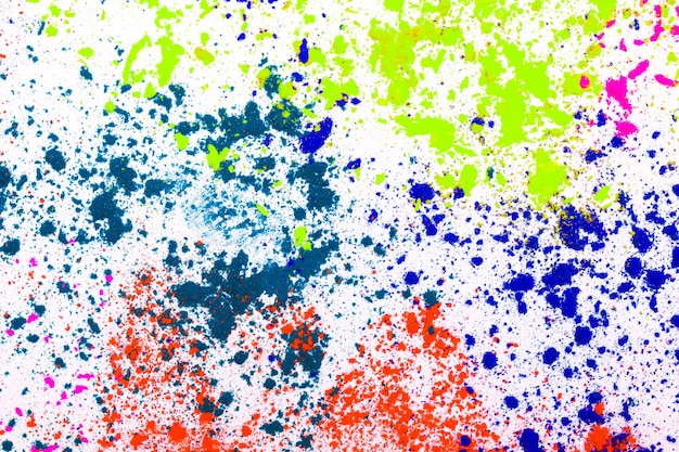 Vista dall'alto texture di sfondo di vernice in polvere colorata astratta