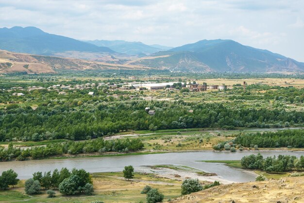 Vista dall'antica città di Uplistsikhe Georgia