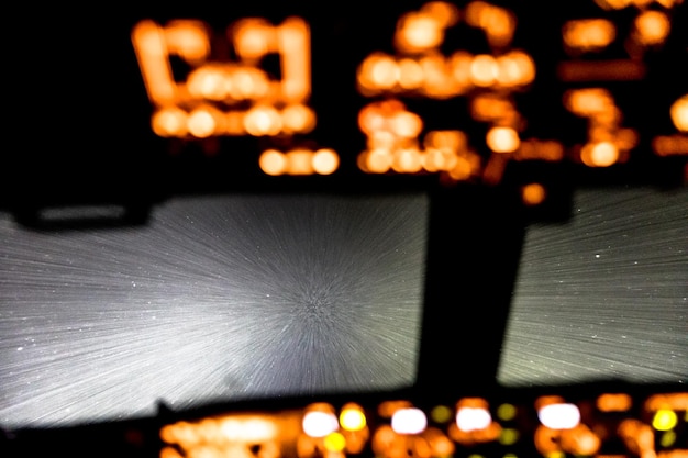 Vista dalla cabina dell'aereo