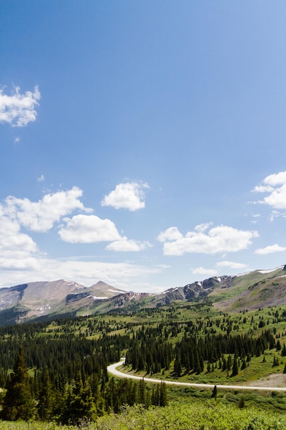 Vista dalla cima del Cottonwood Pass, Colorado.