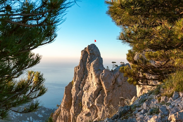 vista dalla cima del monte ai petri. Foto di alta qualità