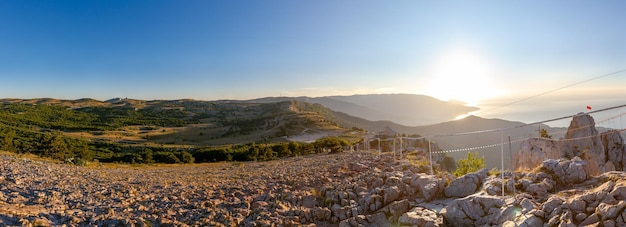 vista dalla cima del monte ai petri. Foto di alta qualità