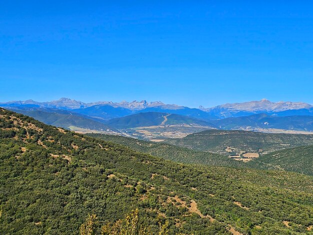 Vista dei Pirenei dalla Santa Cruz de la Seros a Huesca