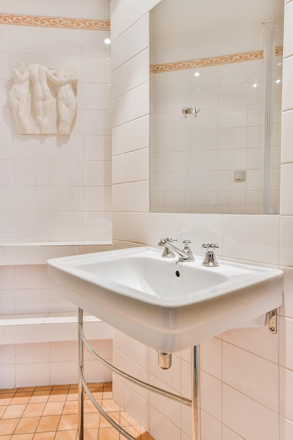 Vista del bagno a casa