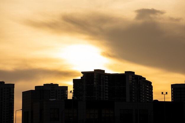 Vista del cielo al tramonto