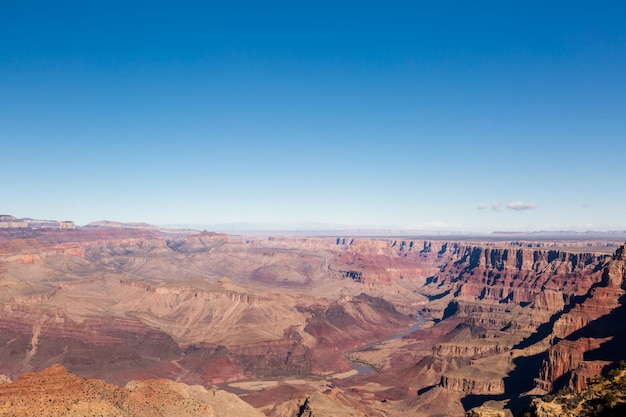 Vista del Grand Canyon dal South Rim in inverno.