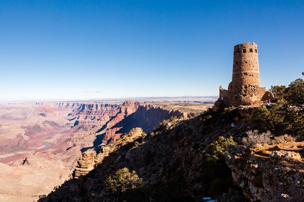 Vista del Grand Canyon dal South Rim in inverno.