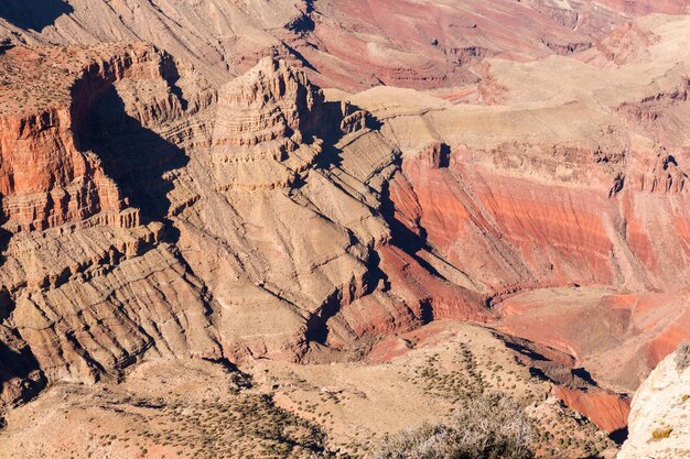 Vista del Grand Canyon dal South Rim in inverno.