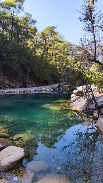 vista del lago nel canyon di Goynuk