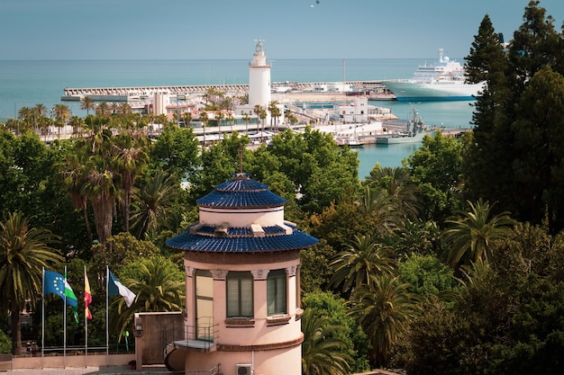 Vista del lampione di Malaga