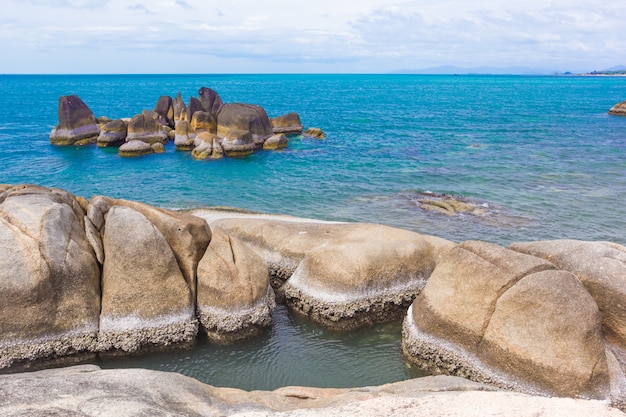 Vista del mare in Tailandia, all'isola di Samui