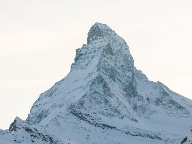 Vista del Matterhorn dalla stazione della vetta del rothorn