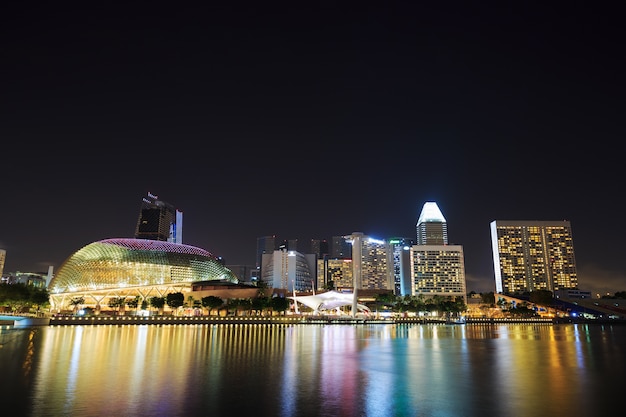 vista del paesaggio urbano della città di Singapore