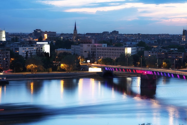 Vista del panorama Novi Sad Serbia