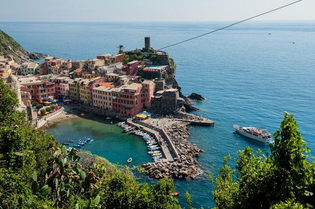 Vista del parco delle Cinque Terre Italia