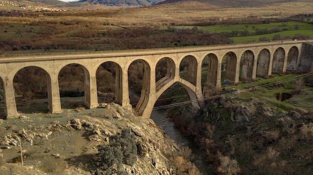 vista del ponte aereo drone