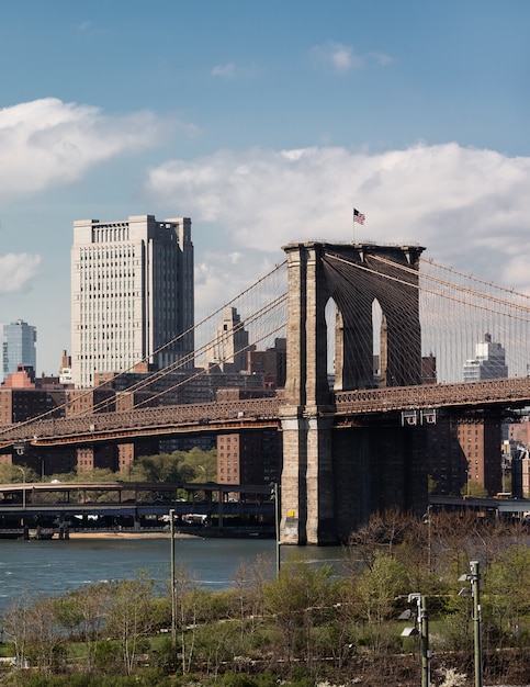 Vista del ponte di Brooklyn