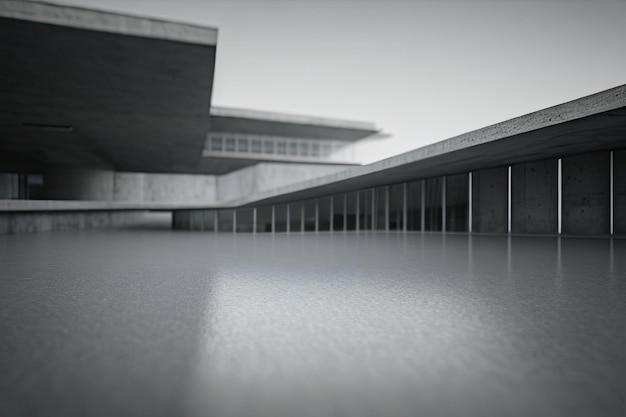 Vista del prodotto, architettura moderna, rendering ai, minimalismo