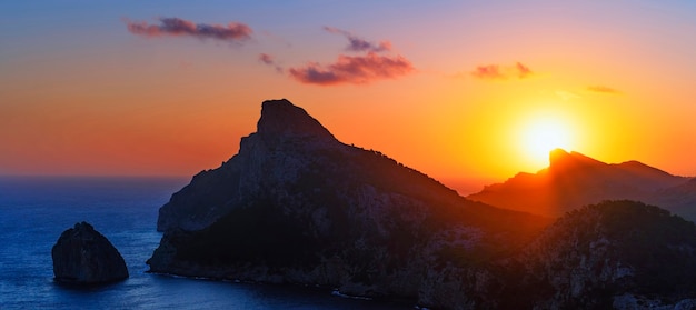 Vista dell'alba a Formentor, Mallorca, Spain