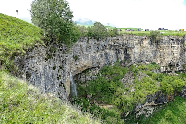 Vista dell'altopiano Matlas distretto di Khunzakhsky Daghestan Russia 2021