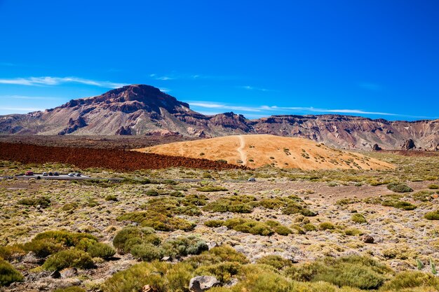 Vista dell'altopiano principale nel parco nazionale del Teide, Tenerife, Spagna