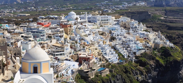 Vista dell'isola Grecia di Santorini