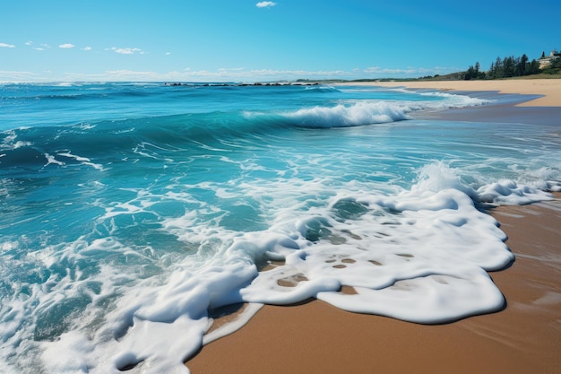 vista dell'oceano L'ampio oceano blu