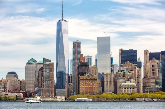 Vista dell'orizzonte di Manhattan a New York