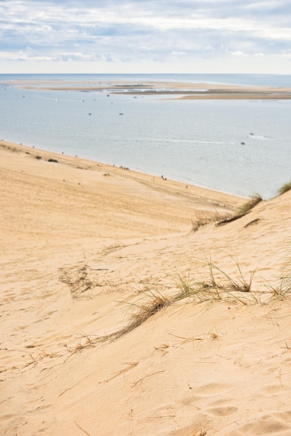 Vista della baia di Arcachon e la Duna di Pyla, Aquitania, France