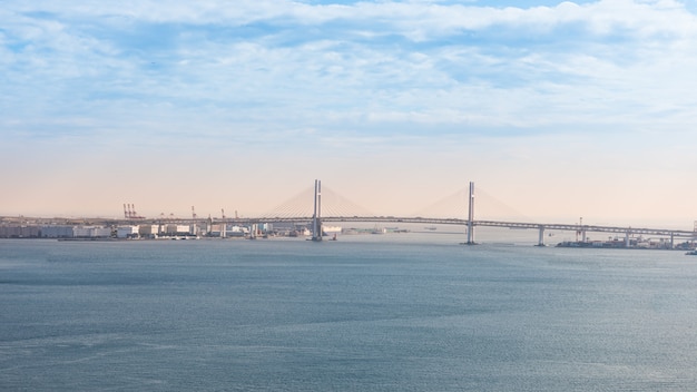 Vista della baia di Yokohama