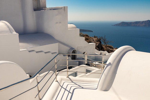 Vista della caldera di Santorini in Grecia dalla costa