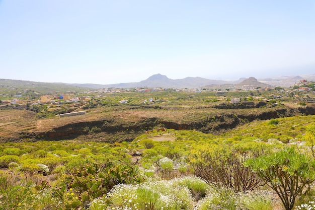 Vista della catena montuosa di Macizo de Adeje